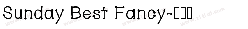 Sunday Best Fancy字体转换